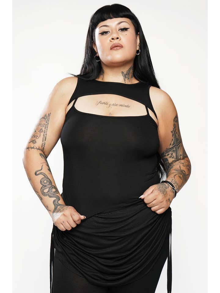 BLACK Andromeda Tank Top for wholesale on Faire12