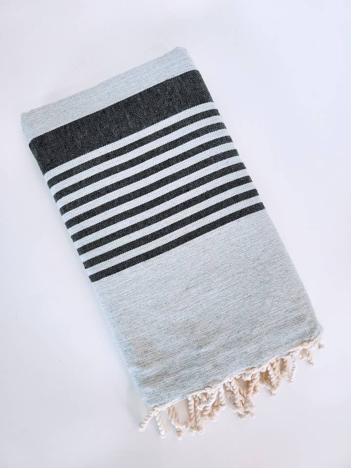 XLarge Strand-Picknickdecke-Überwurf- Mitternacht-Grau für den Großhandel von wonderfouta