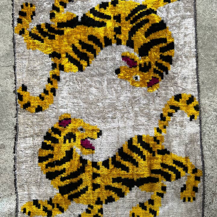 Ikat Atelier – Rolo de tecido por atacado – tecido ikat, tecido ikat tigre, tecido tecido à mão ikat3