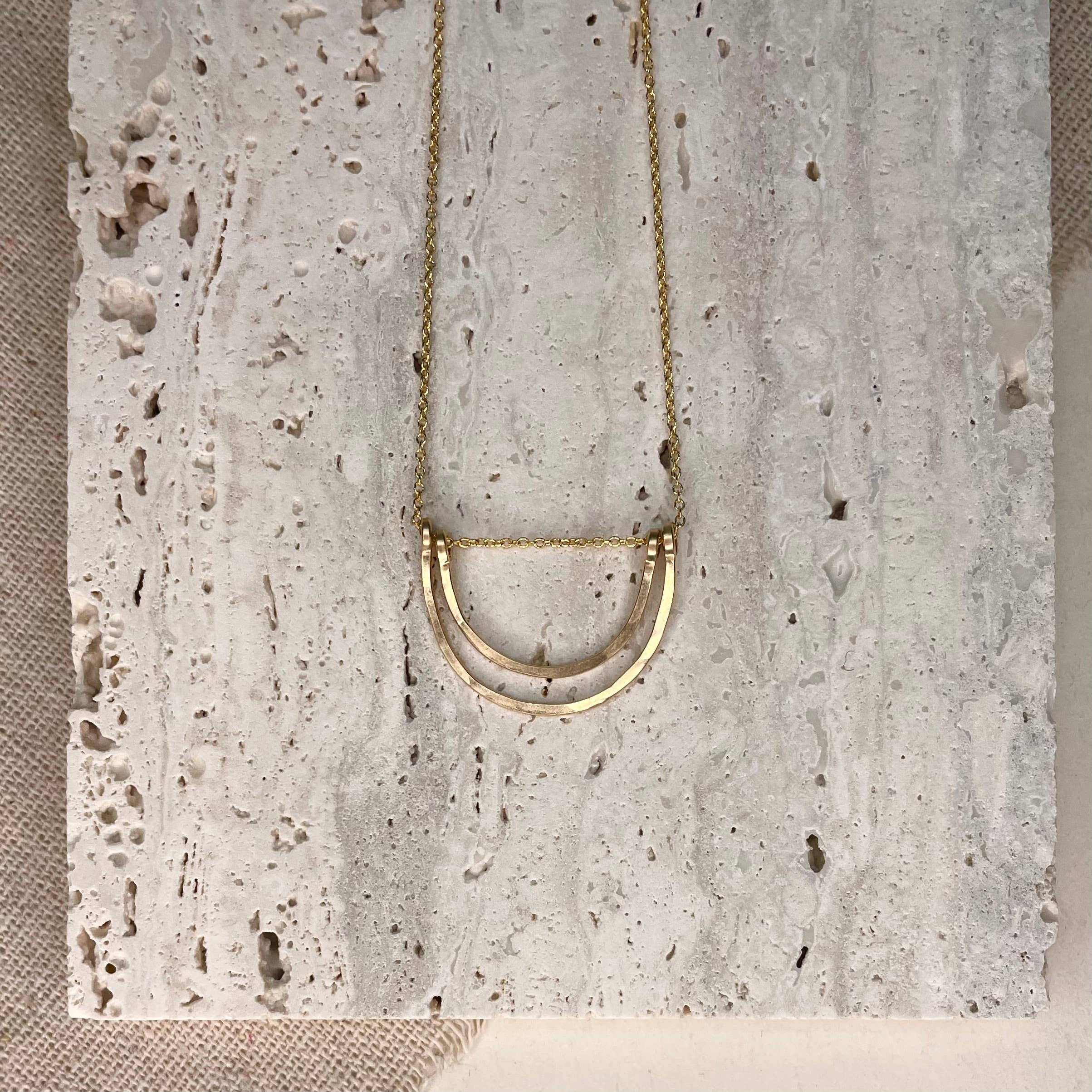 Elysium Jewelry - Wholesale Pendant/Charm Necklace - Double Arc Necklace1