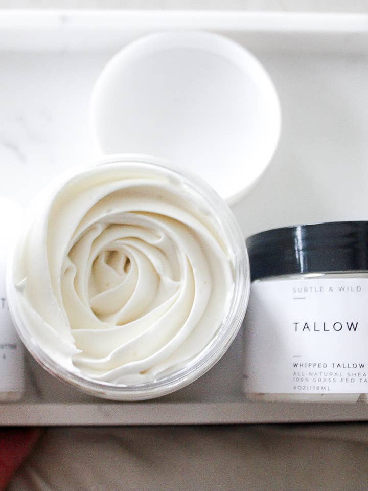 8oz Unscented Tallow|Tallow Skincare|Beef Tallow|Tallow Bulk for wholesale by Subtle & Wild