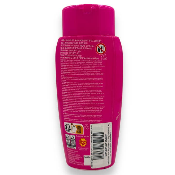 Kinky Pleasure - Wholesale Body Wash/Shower Gel - Kinky Pleasure - AC165 - Chupa Chups - Bath & Shower Gel - Strawberry Swirl - Pink