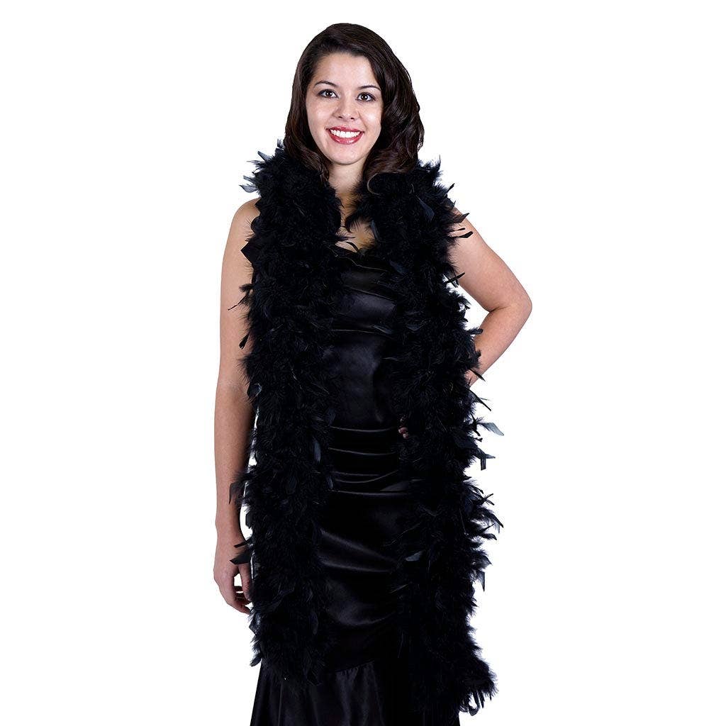 Zucker Feather Products - Wholesale Feathers - Chandelle Feather Boa - Heavyweight - Black1