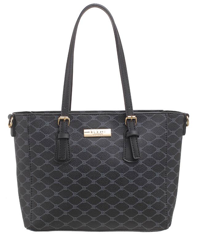 Bessie London - Wholesale Shoulder Bag - Women's - MONOGRAM 2 IN 1 SHOULDER BAG4