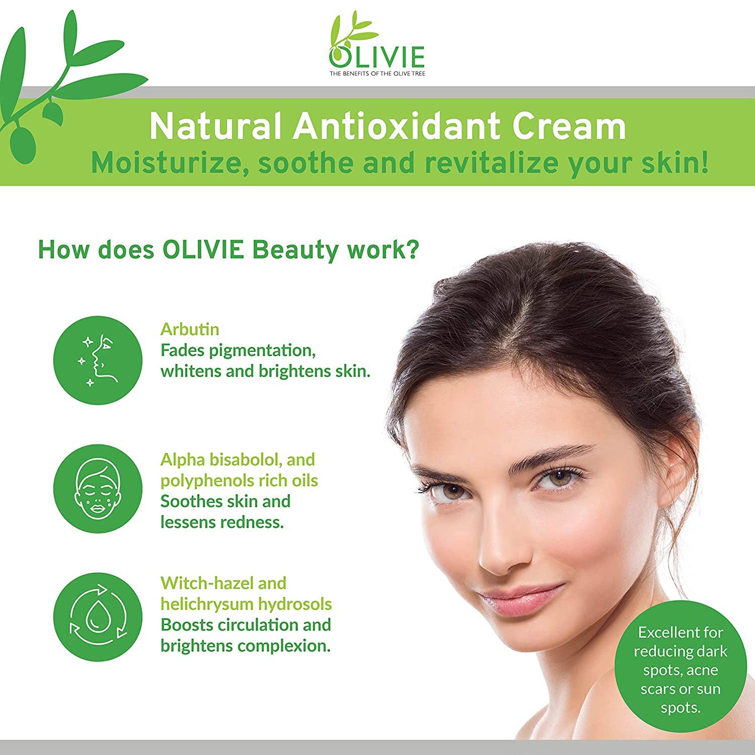ATLAS OLIVE OILS - Wholesale Facial Moisturizer - OLIVIE BEAUTY Brightening Face Cream | Tube of 40 ML2
