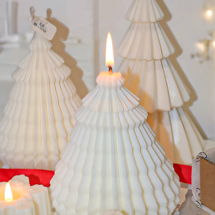 Vela de árbol de Navidad de origami para venta al por mayor de ByUwaz