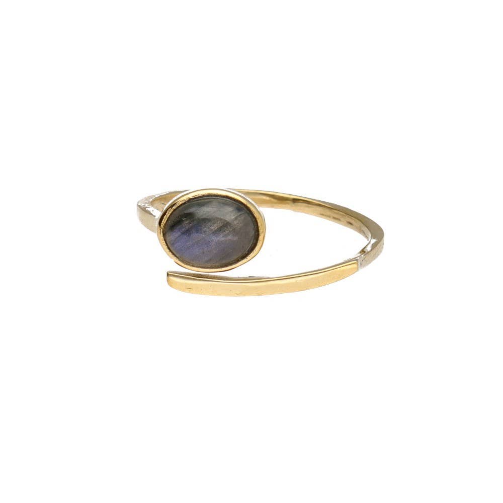 Vives de la Cortada S.L - Wholesale Cocktail/Statement Ring - Adjustable bronze with Random Mineral 1-1-9