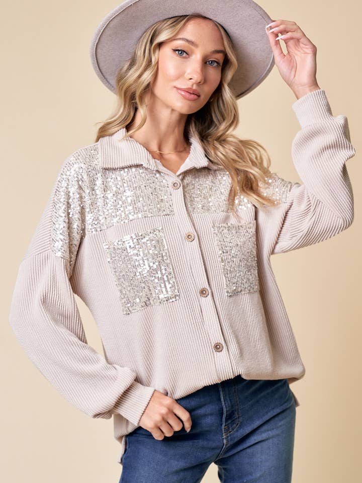 MST4182 - Giacca Sparkles and Ribs per la vendita all'ingrosso da parte di Moonshot Clothing