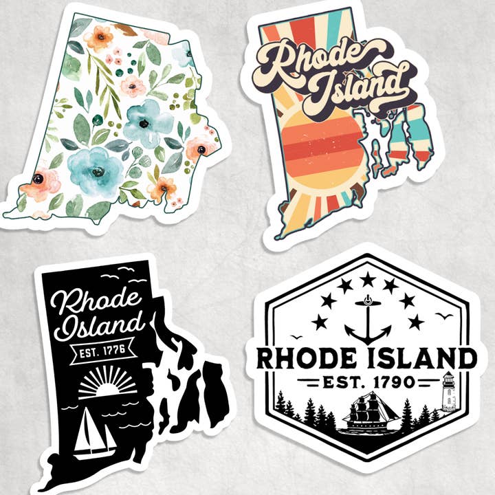 Expression Design Co - Wholesale Sticker - Rhode Island Stickers0