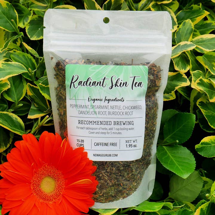Radiant Skin Organic Herbal Loose Tea for wholesale by The Healing Sanctuary