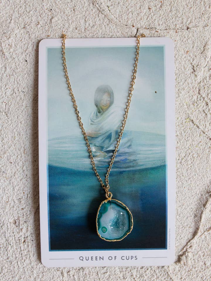 The World Necklace | 14k Gold-Filled + Geode for wholesale by Bohemian and Bouj