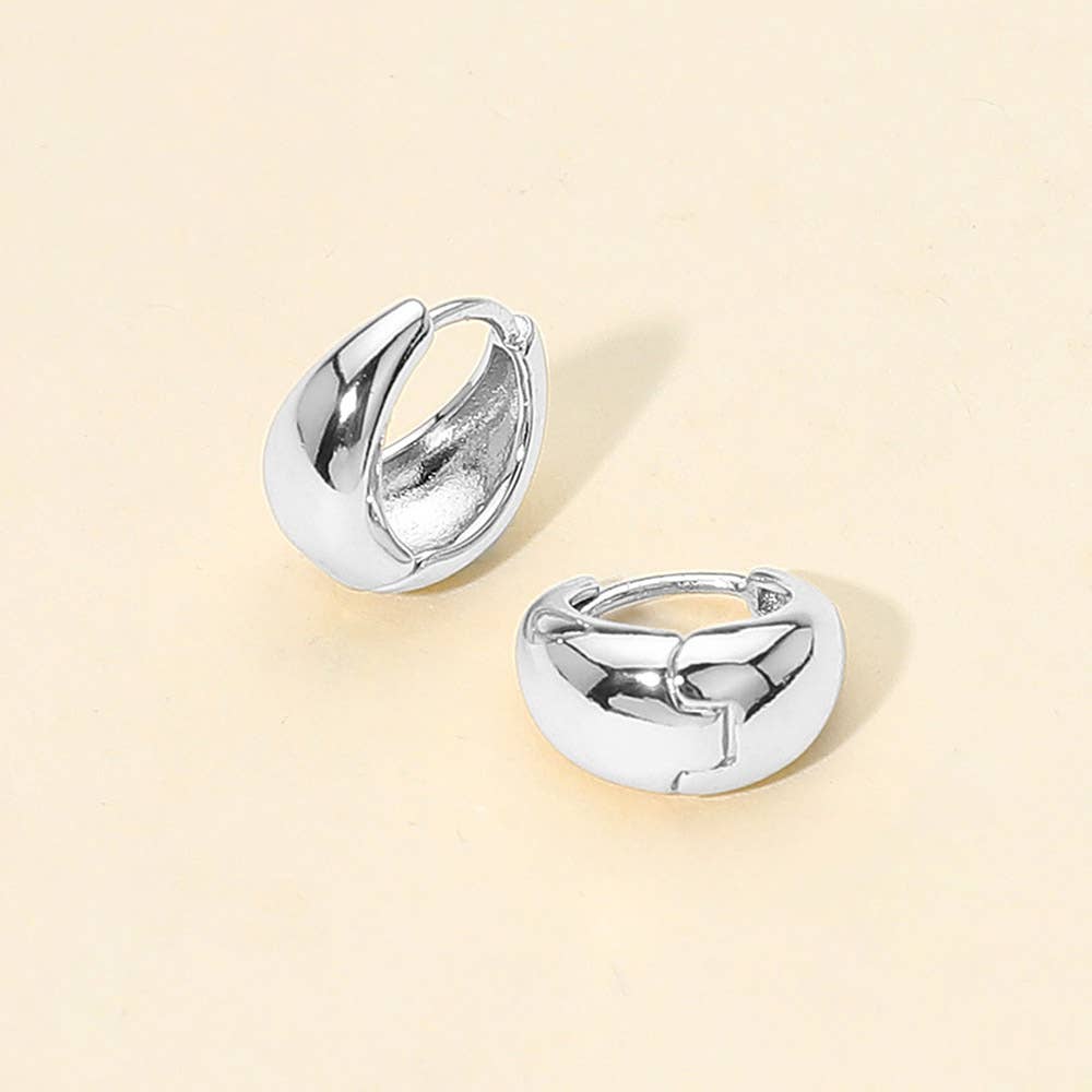 Sensibling Corp. - Vendita all'ingrosso Orecchini a cerchietto - Orecchini a cerchio mini a goccia placcati in oro 14K4