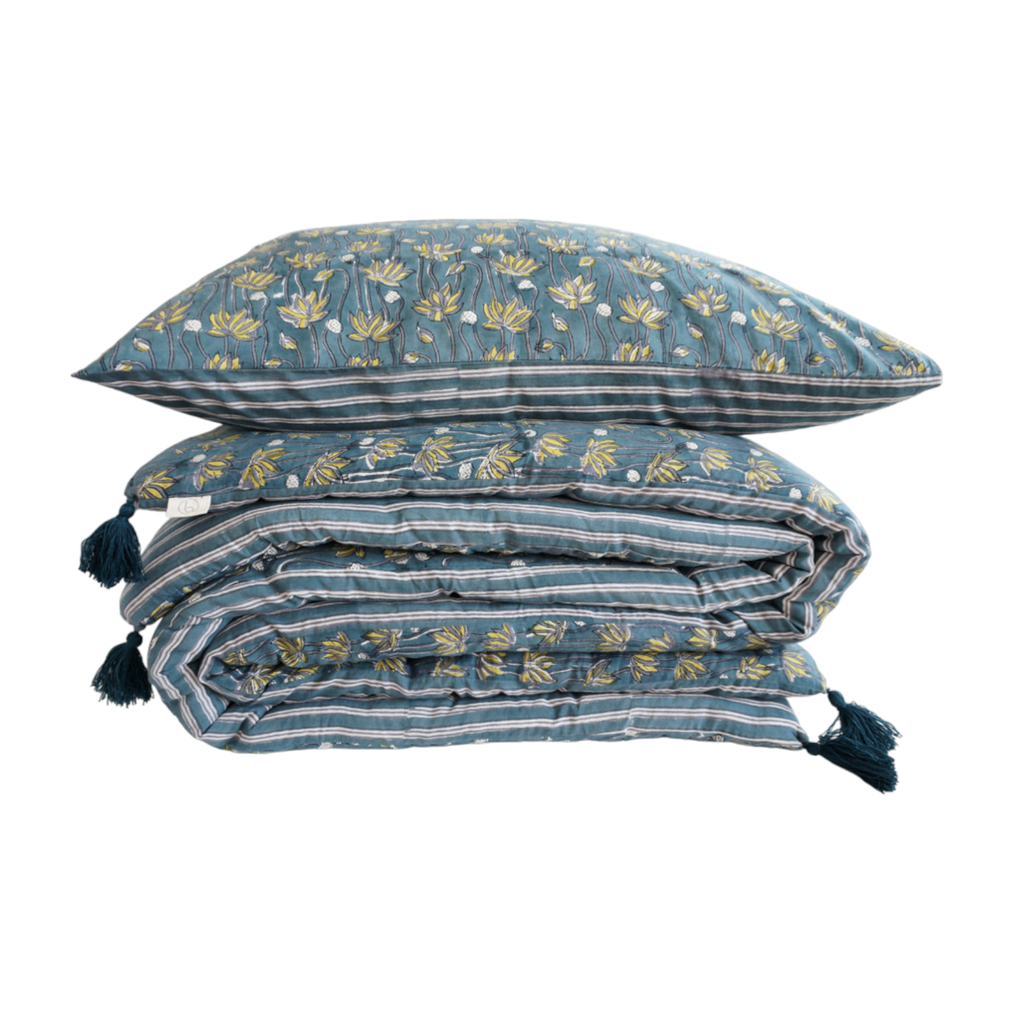 Claire Beaugrand - Wholesale Quilt - “Flowers stripes” quilt3