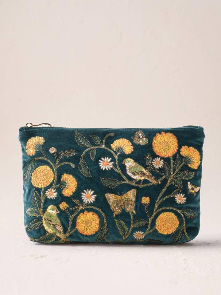 Wild Garden Everyday Pouch for wholesale by Elizabeth Scarlett Ltd