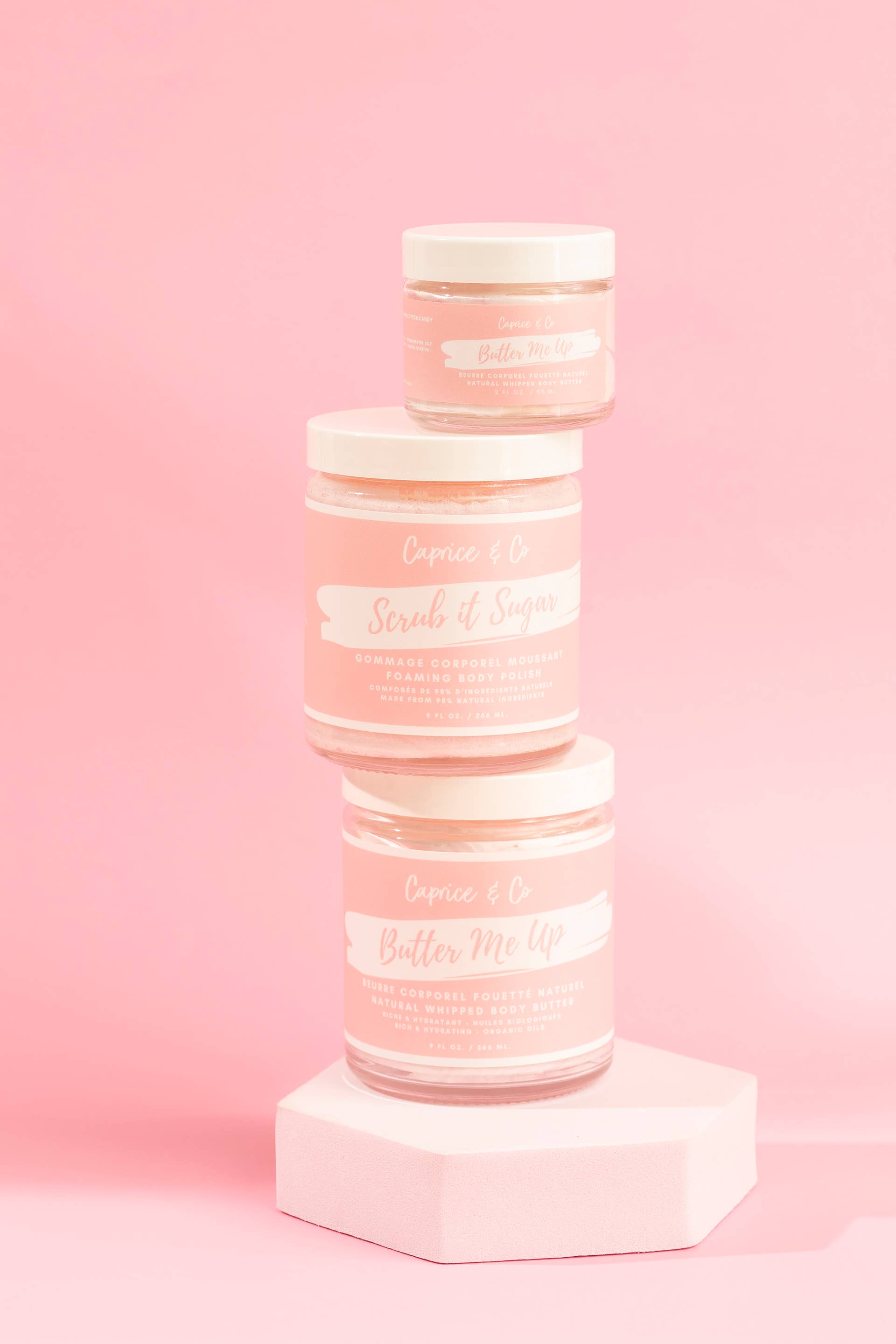 Caprice & Co - Vente Baume/beurre pour le corps - Beurre-moi - Mûre sucrée + Barbe à papa rose5