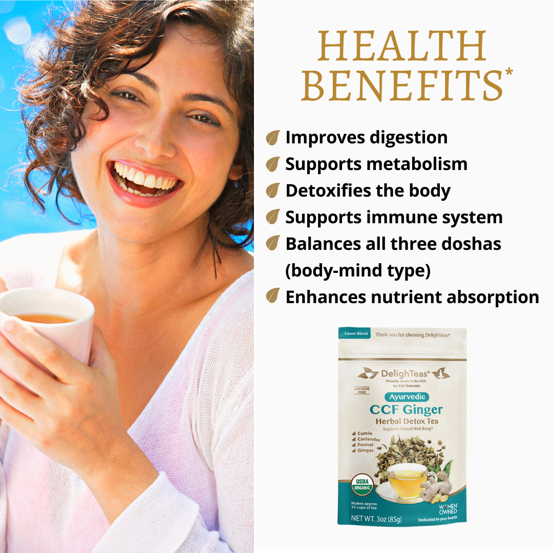 DelighTeas® - Wholesale Loose Tea - Ayurvedic CCF + Ginger - Loose Tea8