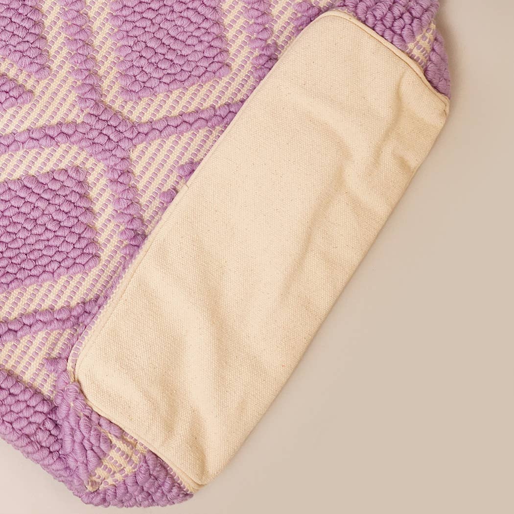 Fashion City - Vente Tote bag – femme - Sac cabas bohème tissé avec pompons et franges12