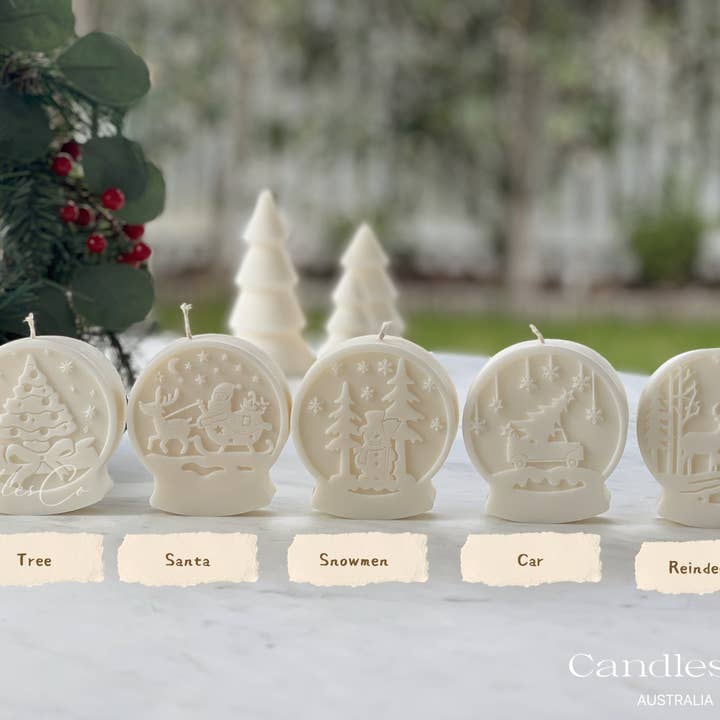 White Holiday Snow Globe for wholesale on Faire5