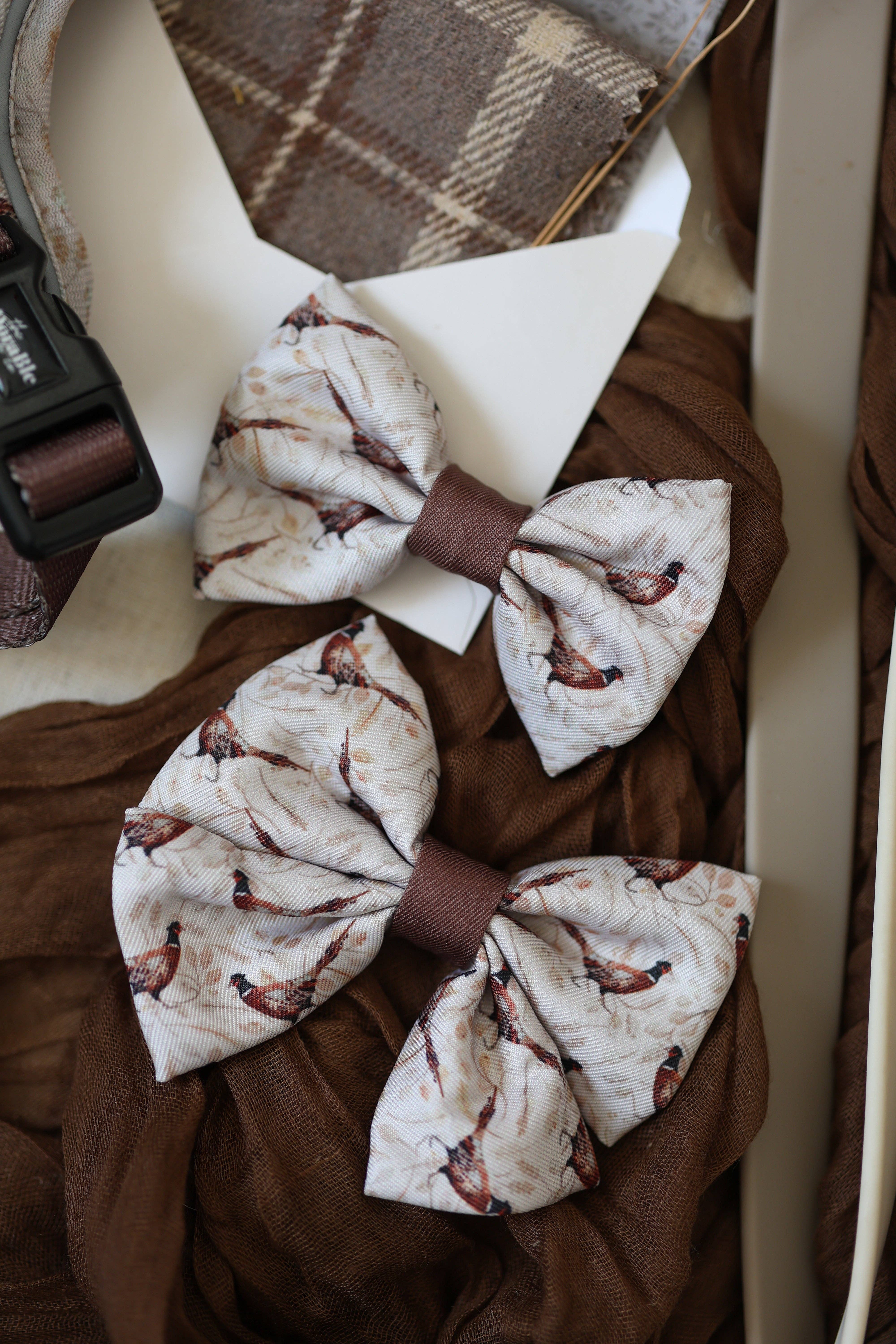 The aDoraBle Pooch Company – wholesale Pet bow tie – Dog – Dog Bow Tie - Farmland Pheasant1