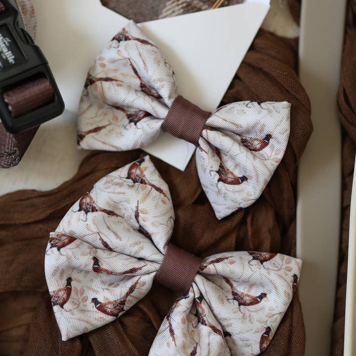 The aDoraBle Pooch Company – wholesale Pet bow tie – Dog – Dog Sailor Bow Tie - Farmland Pheasant6