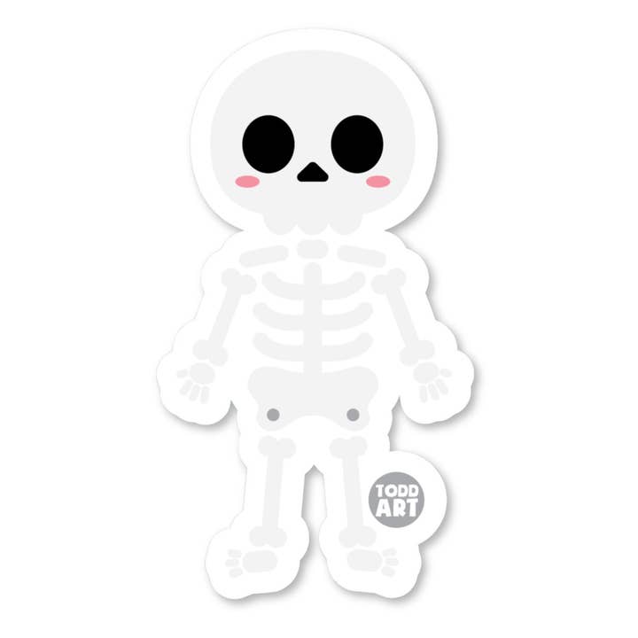 Skeleton Sticker for wholesale by Boo Boo Buddies