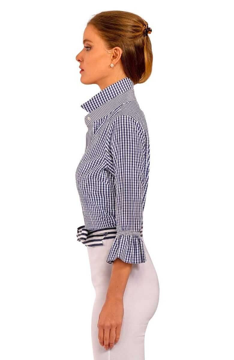 Gretchen Scott LLC – Engroshandel Skjorte med buttondown – til kvinder – Priss Bluse - Gingham7