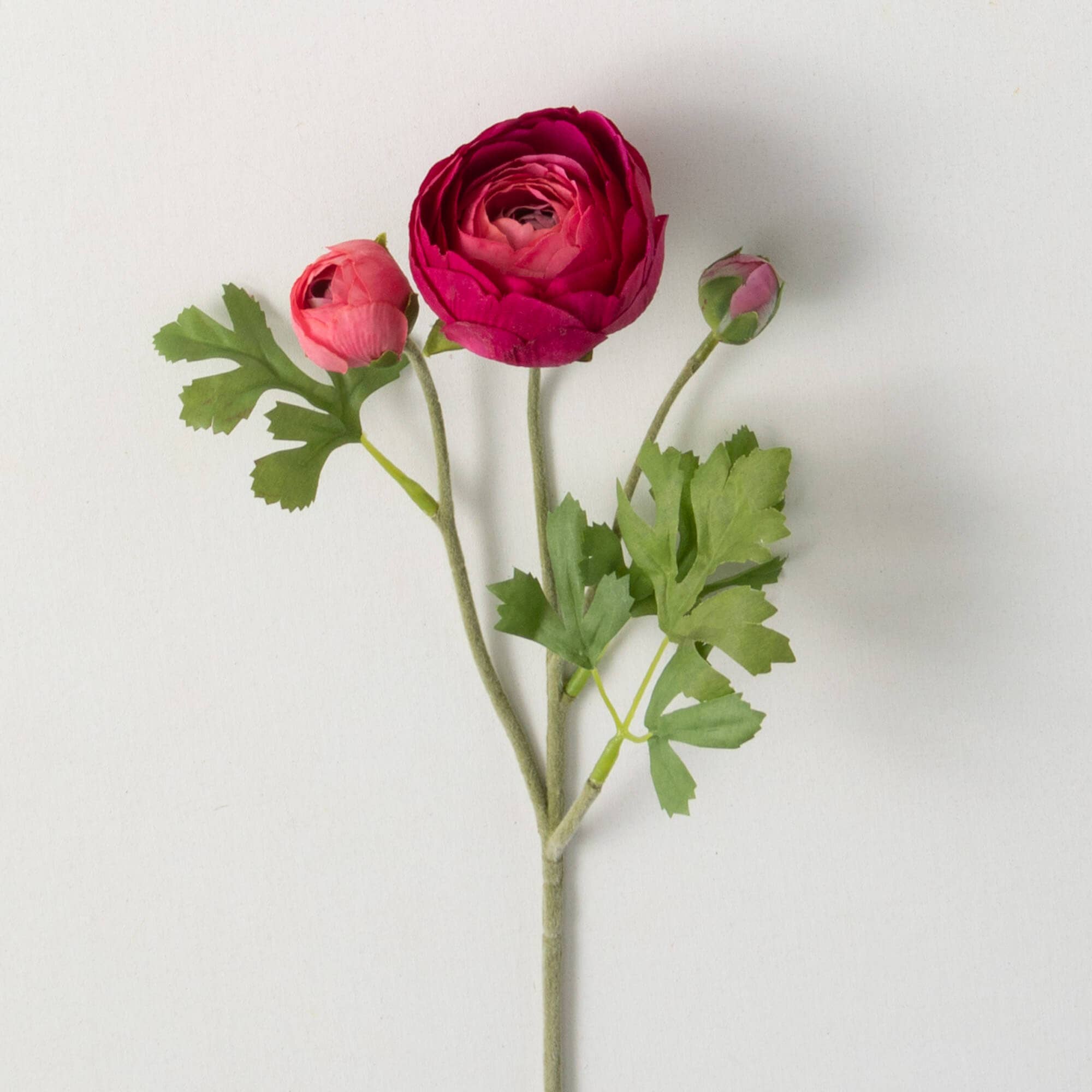 Flair Interiors - Wholesale Artificial Flowers - Artificial Pink Ranunculus Stem1