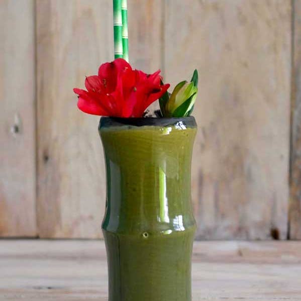 Shaker & Makers - Wholesale Cocktail/Liquor Glass - Bamboo Green Tiki Mug4