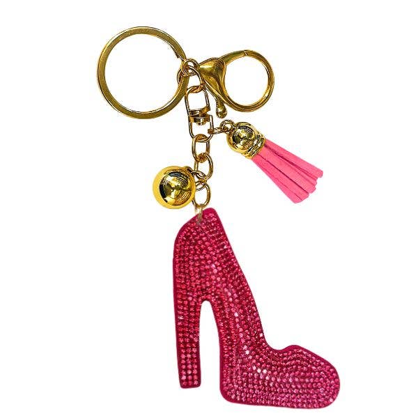Queens Designs - Wholesale Keychain - Women's - Shoe Crystal Bling Keychains3