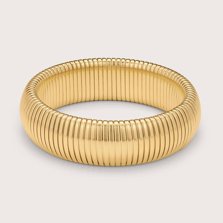 Wide Ribbed Bracelet for wholesale by Saint Fatale