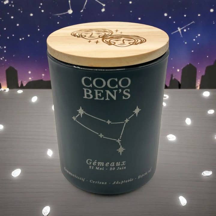 CocoBen's - Wholesale Jar/Filled Candle - Astrology Candle - Gemini - 200ml1