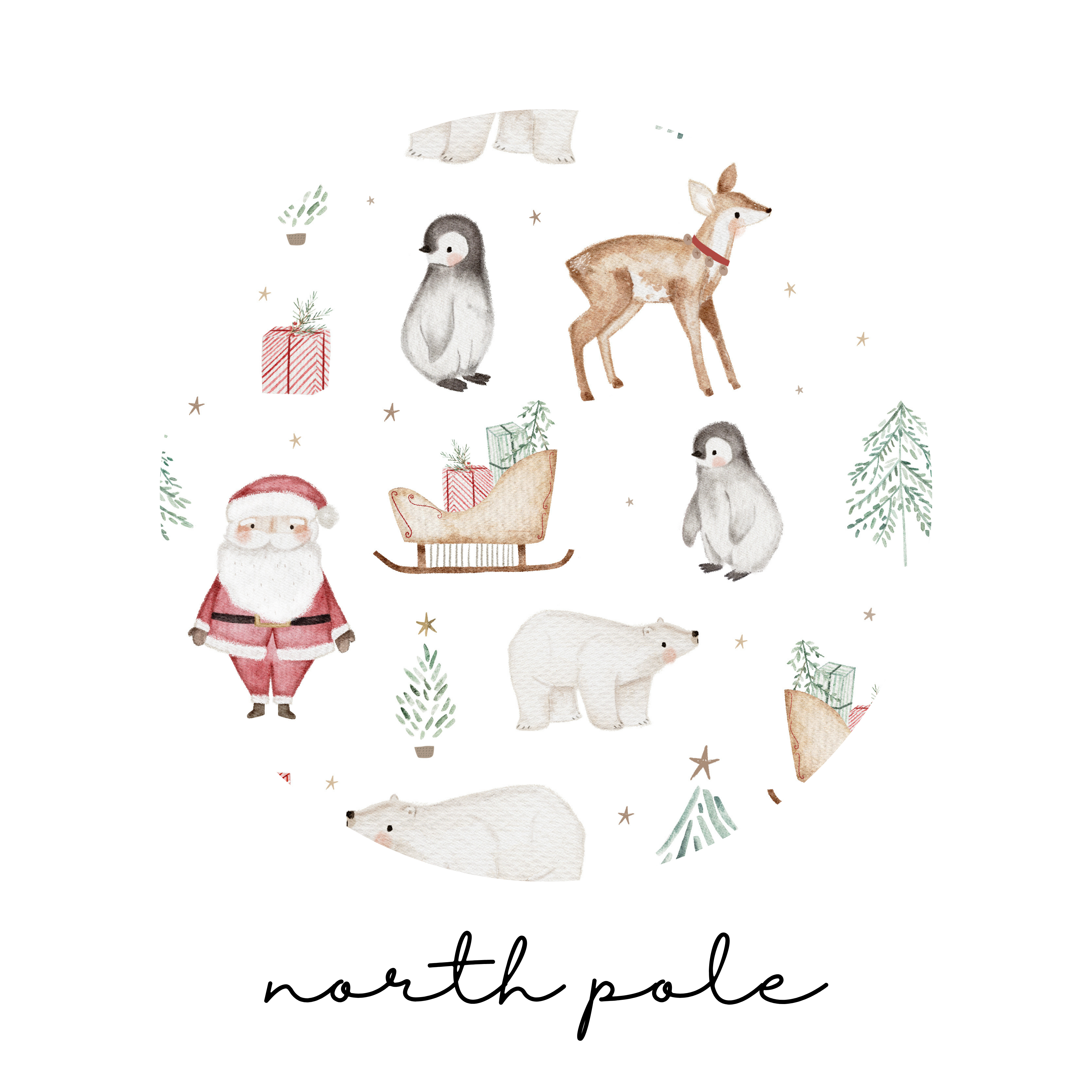 Gaia Baby Goods – Großhandel Schlafanzug-Set – Baby – Organischer Baumwoll-Babyschlafanzug mit Füßen, Weihnachten, Weihnachtsmann-Motiv5