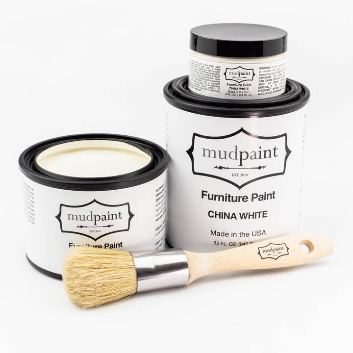 MudPaint - Wholesale Paint Set - China White - MudPaint Clay Furniture Paint17