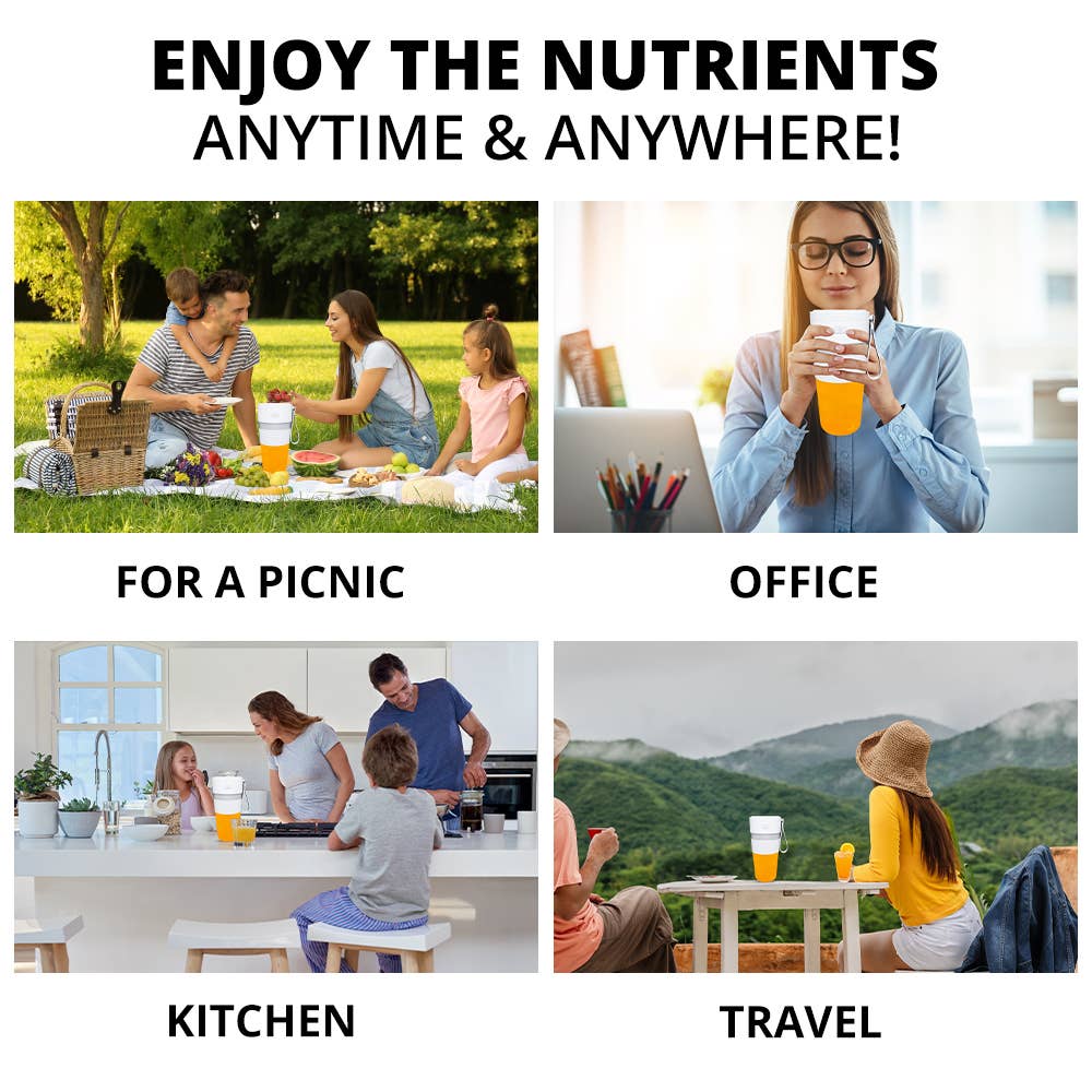 WBM LLC – wholesale Blender – WBM Smart Portable Juicer Blender (1200mAh) - 300 ml9