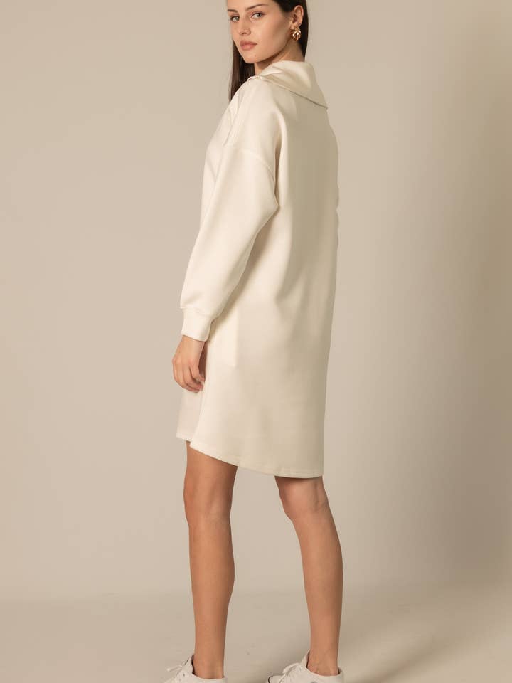 P. CILL – wholesale Klänning - Dam – P. CILL Smör Modal Kvartalsdragkedja Långärmad Klänning18