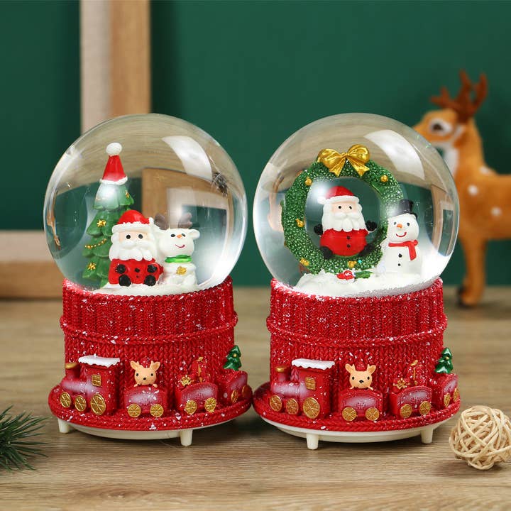SINT - Wholesale Snow Globe - SINT Christmas Musical Glittering Water Snow Globe | Set of 214