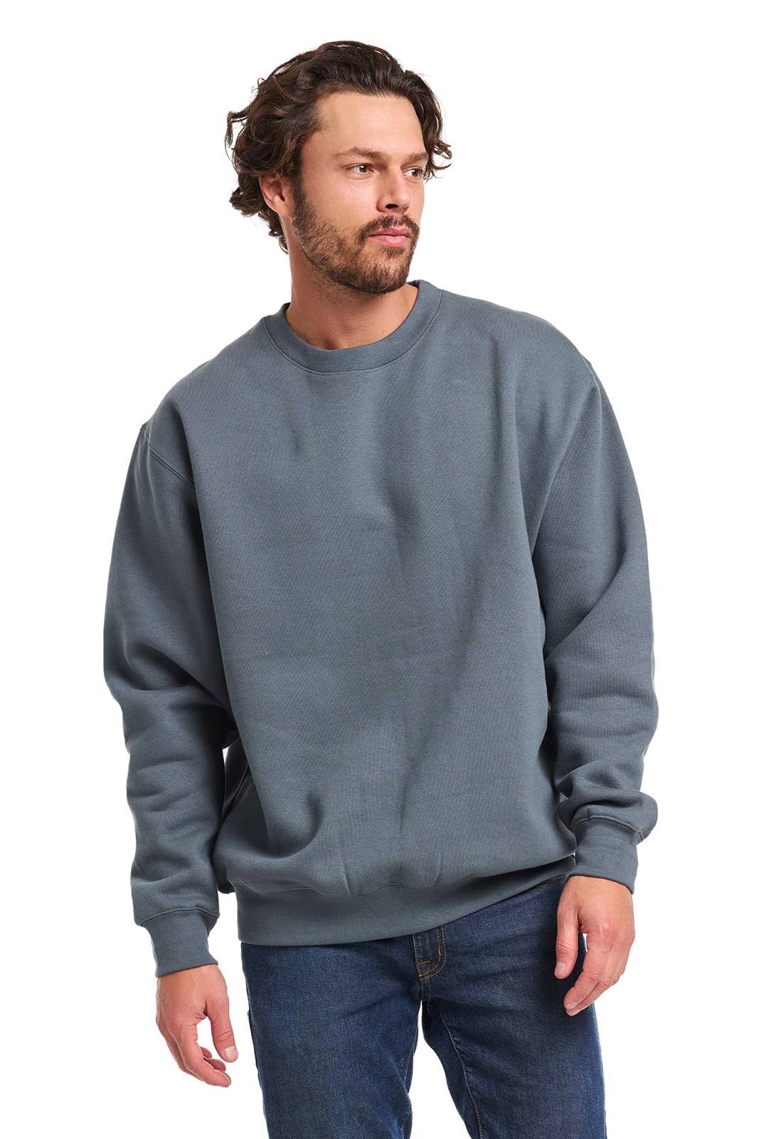 Smart Blanks – wholesale Hoodie – Men's – 8003 - Adult Premium 12oz. Crew Sweatshirt12