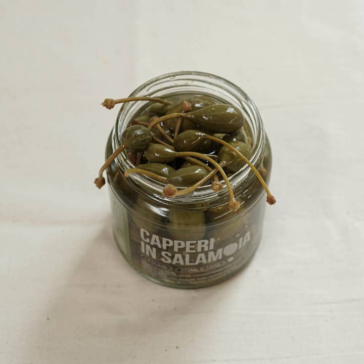 OLIO DI SERRA - Wholesale Olives - Capers in brine with stem - Capperi in salamoia (280g)3