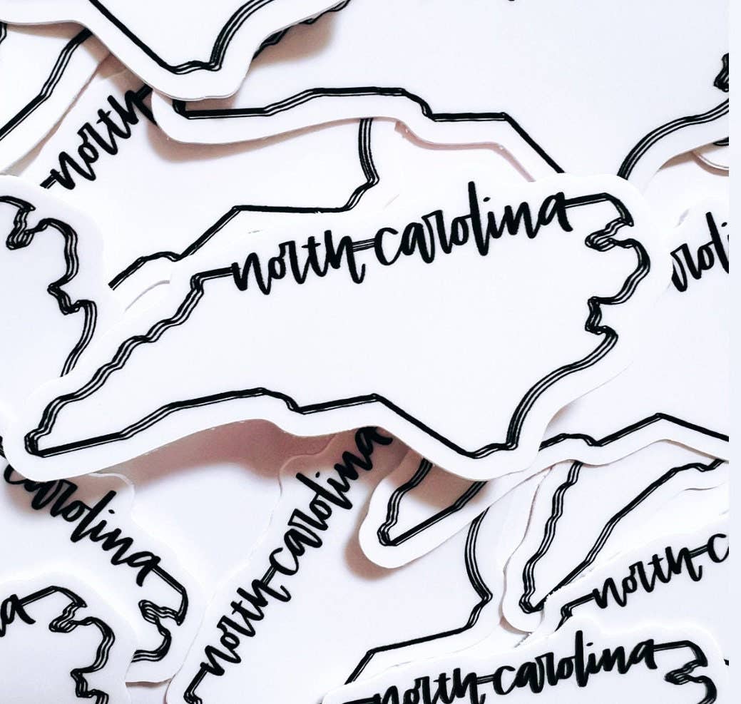 Positively North Carolina - Wholesale Sticker - North Carolina Minimalist Vinyl Waterproof Sticker4