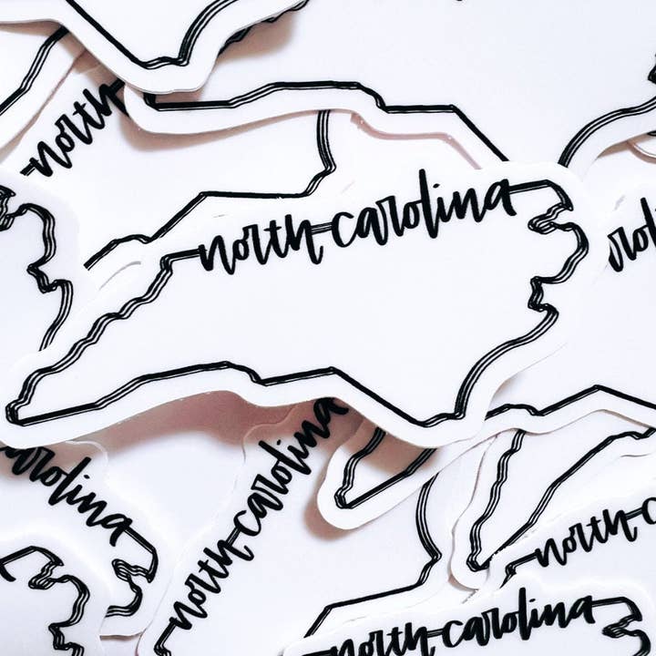 Positively North Carolina - Wholesale Sticker - North Carolina Minimalist Vinyl Waterproof Sticker4