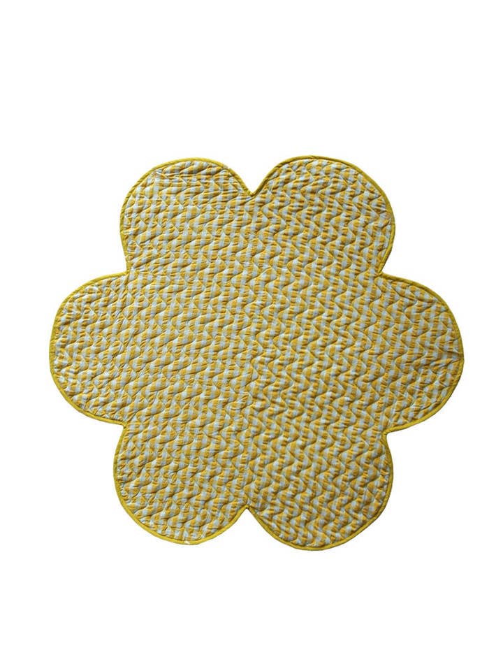 Citrus Seersucker Playmat for wholesale by Mosey Me