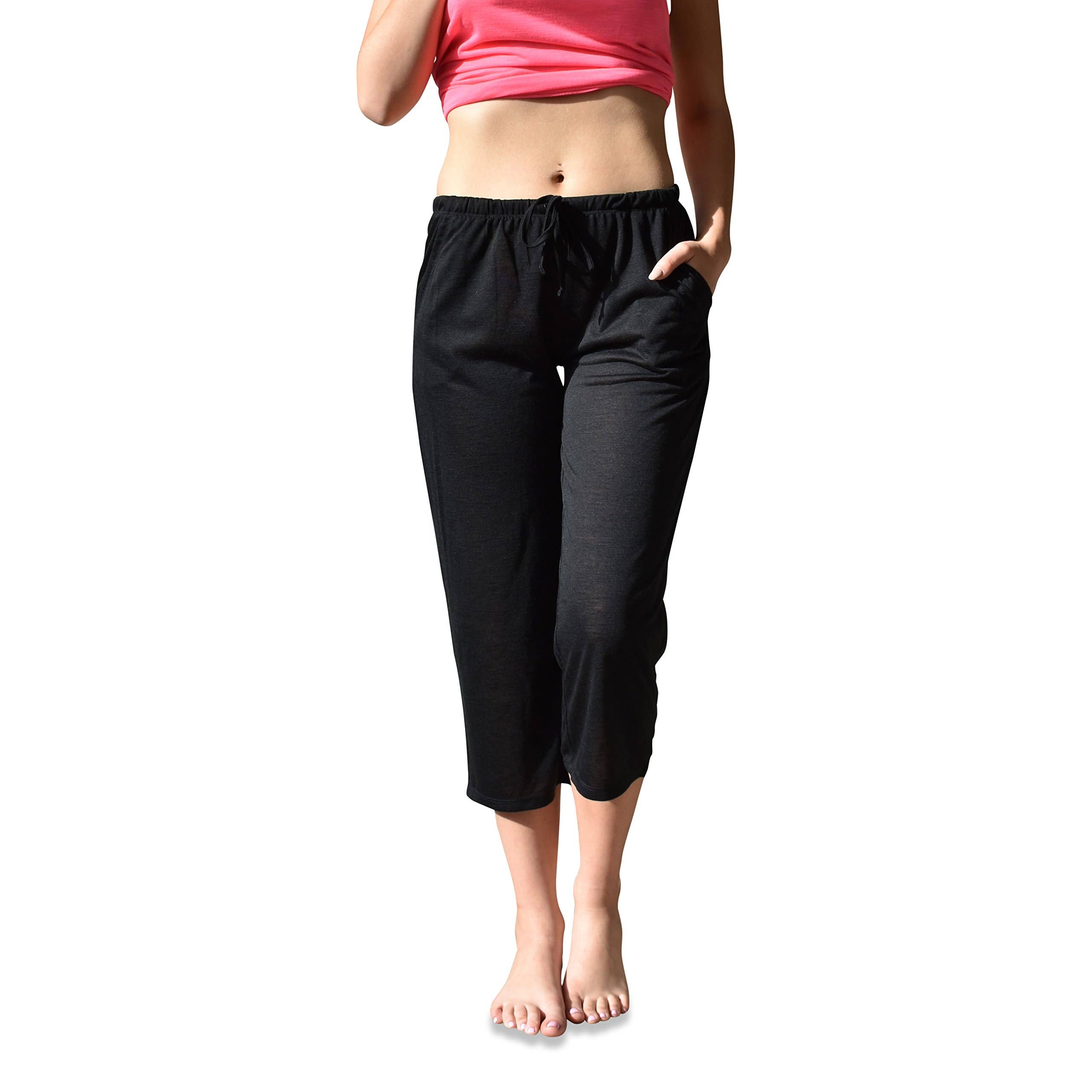 I-Wear Brands - Wholesale Lounge Sweatpants/Joggers - Women's - 4 Pack Women's Casual Poly-Slub Capri-Length Lounge Pants7