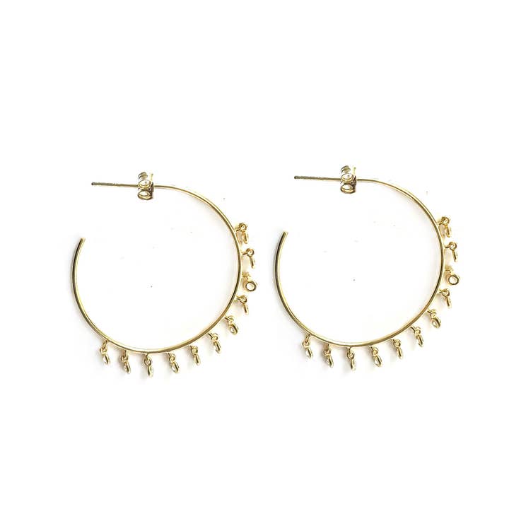 Crystal Dangle Hoop Earrings for wholesale by Songlines by Jewel