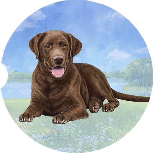 E&S Pets - Wholesale Car Coaster - Unisex - Labrador, Chocolate Car Coaster2