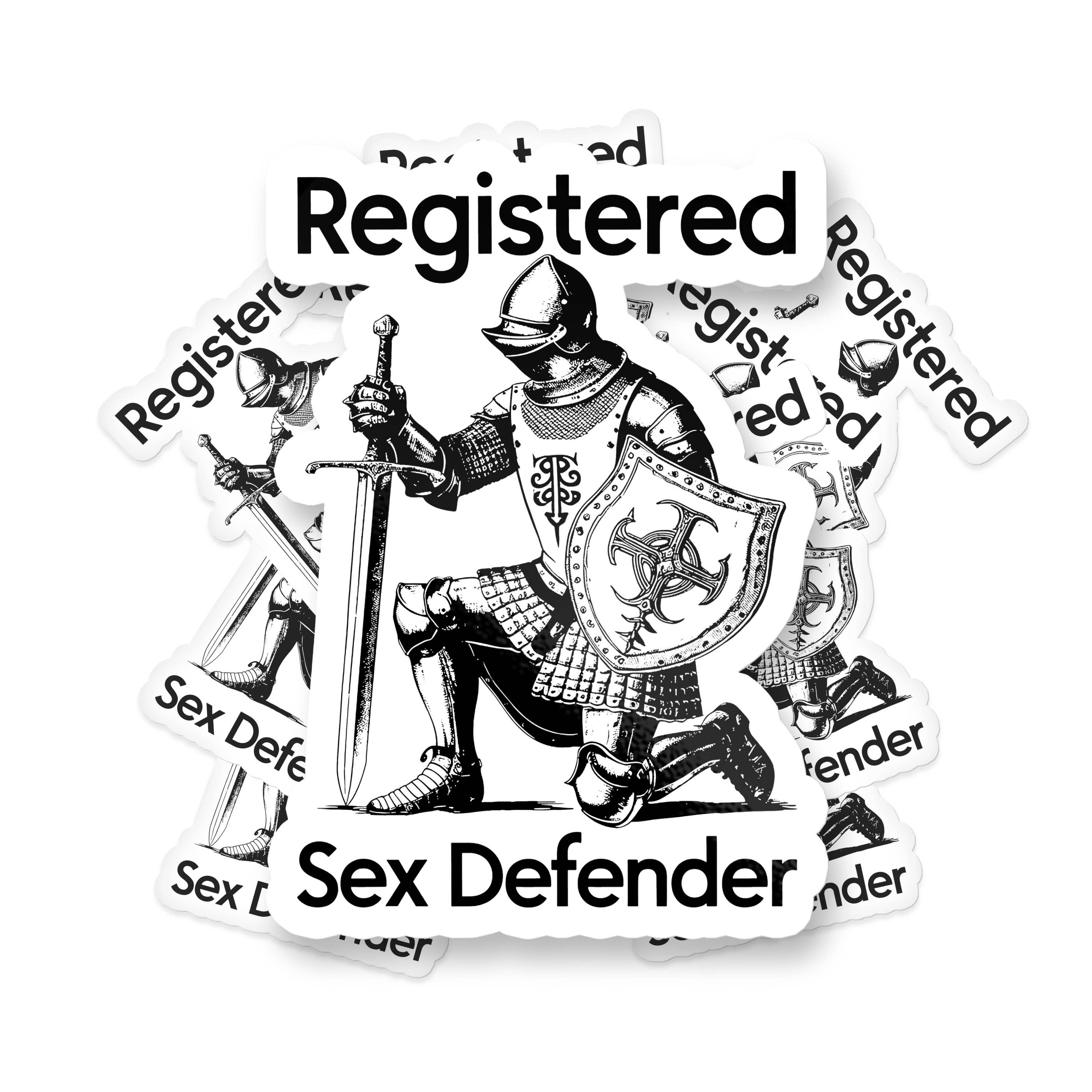 Sticker Bull - Wholesale Sticker - Registered Sex Defender Funny Waterproof Vinyl Sticker2