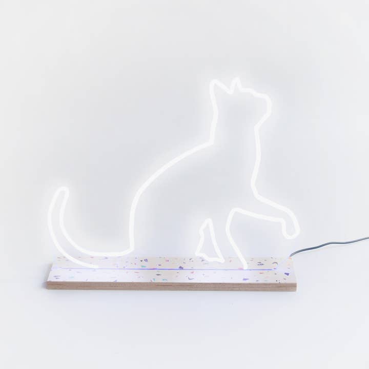 Neo Neon Cat (White) for wholesale by Really Nice Things