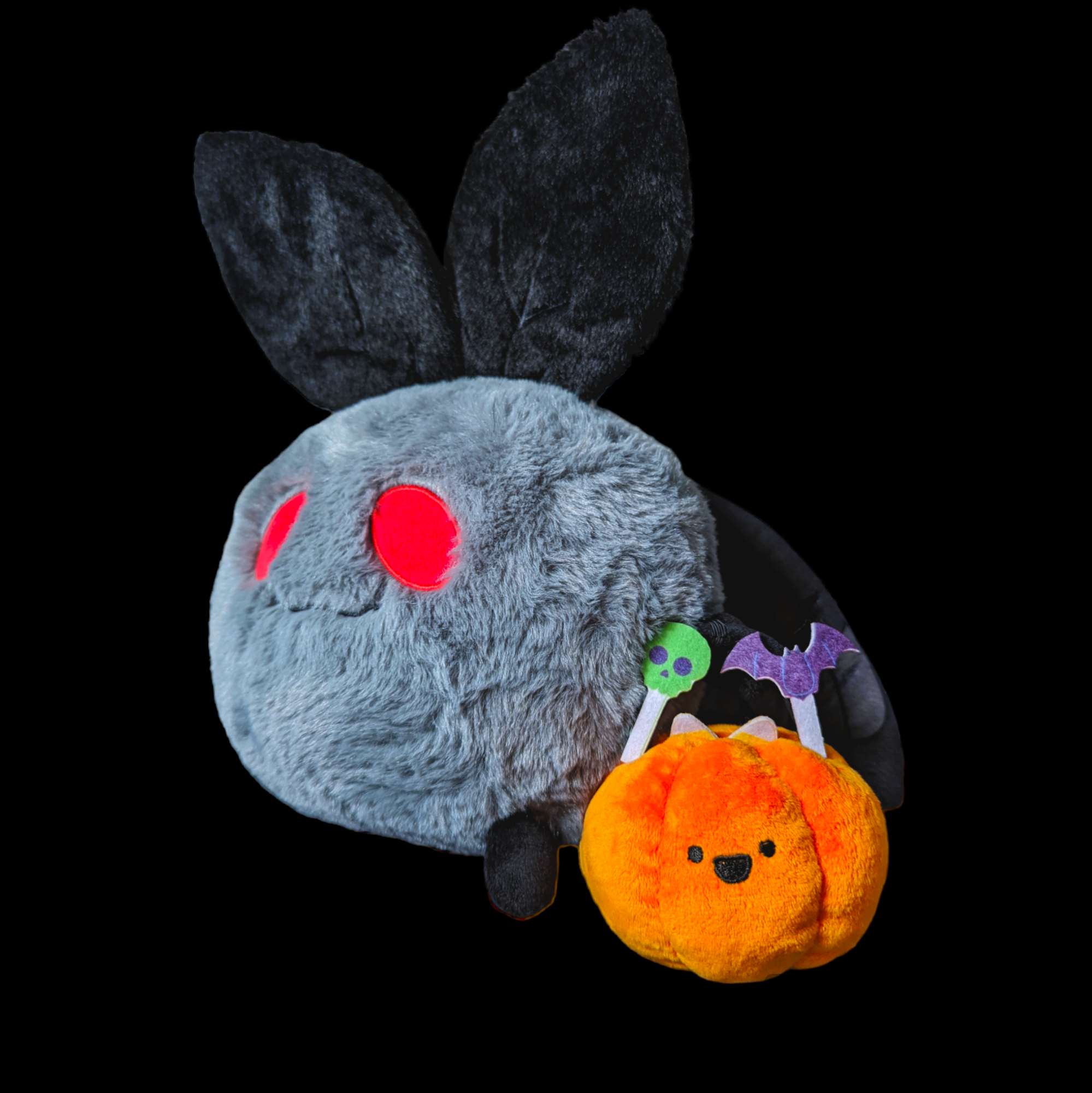 Evkami - Vente Peluche – enfant et bébé - Peluche Mothman, Mothboi, Cryptide, Kawaii, mignon, papillon, gothique, O3