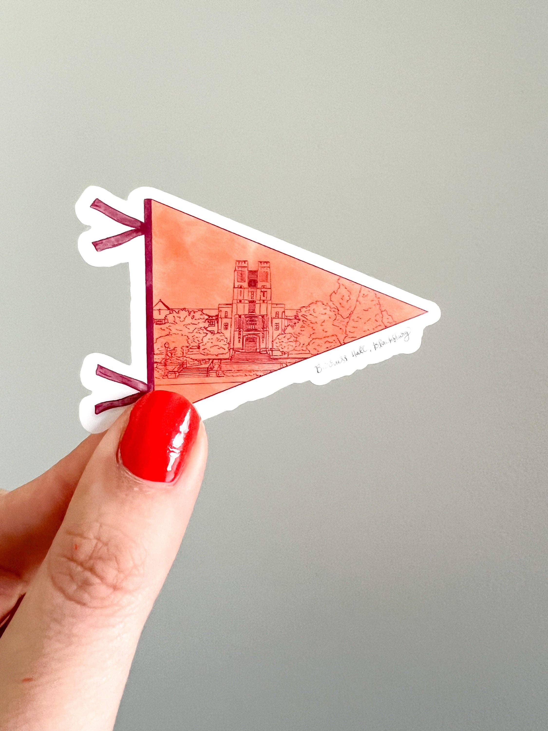 Thirteenwinks - Wholesale Sticker - Blacksburg, VA Virginia Burruss Hall 0