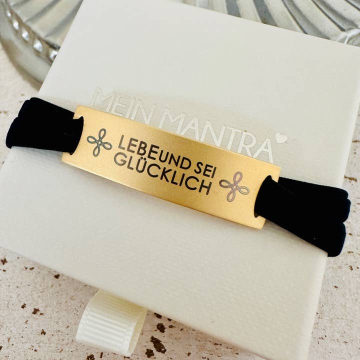 Feel Free Armband - LIVE AND BE HAPPY for wholesale by Mein Mantra