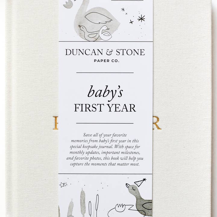 Duncan & Stone Paper Co. - Wholesale Memory Book - Kids & Baby - Baby's First Year Memory Book & Photo Album | Mother's Day2